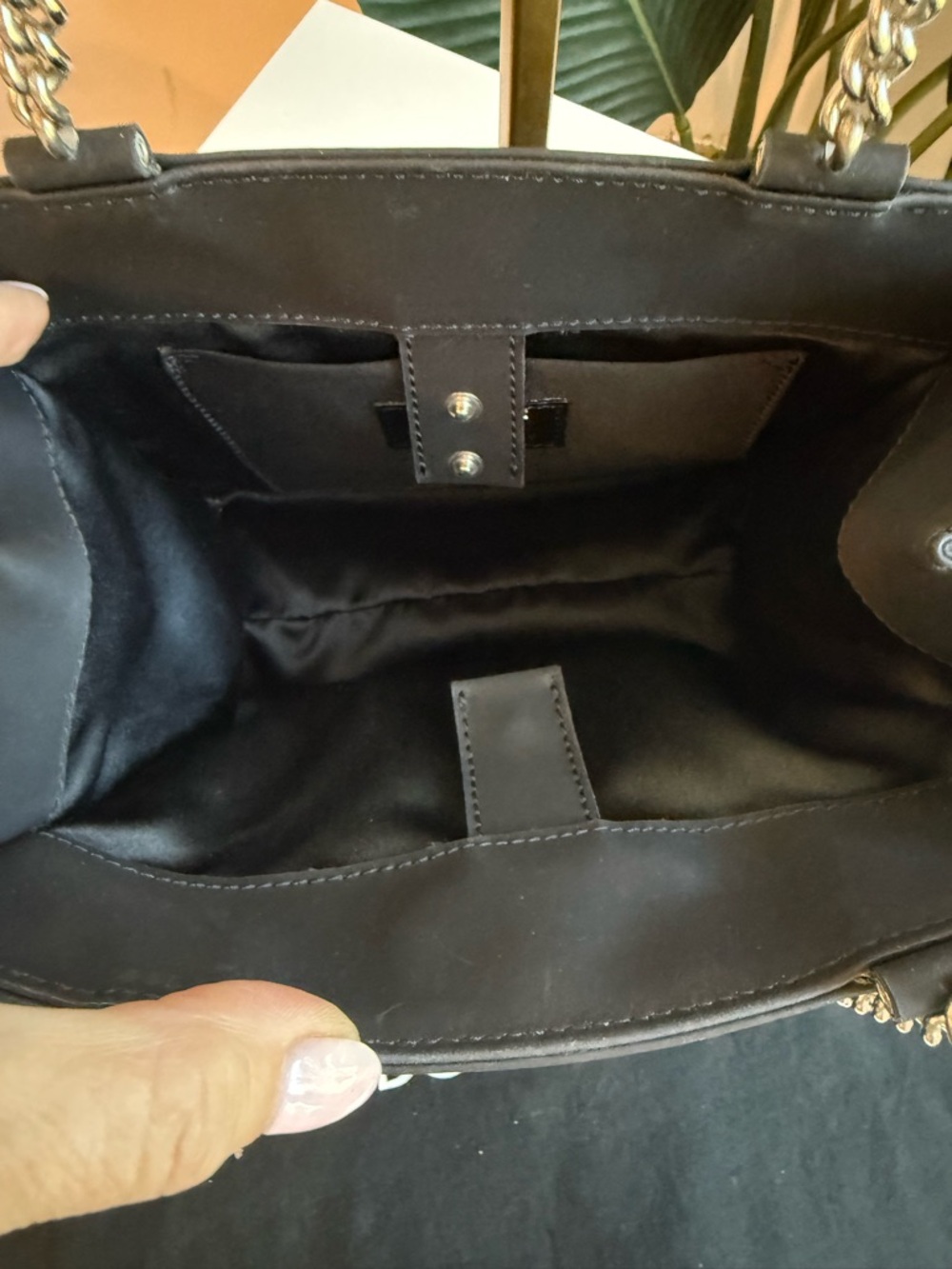 F/W 1995 Dolce & Gabbana Runway ID Bar Logo Chain Black Nylon Shoulder Bag - Picture 8 of 11